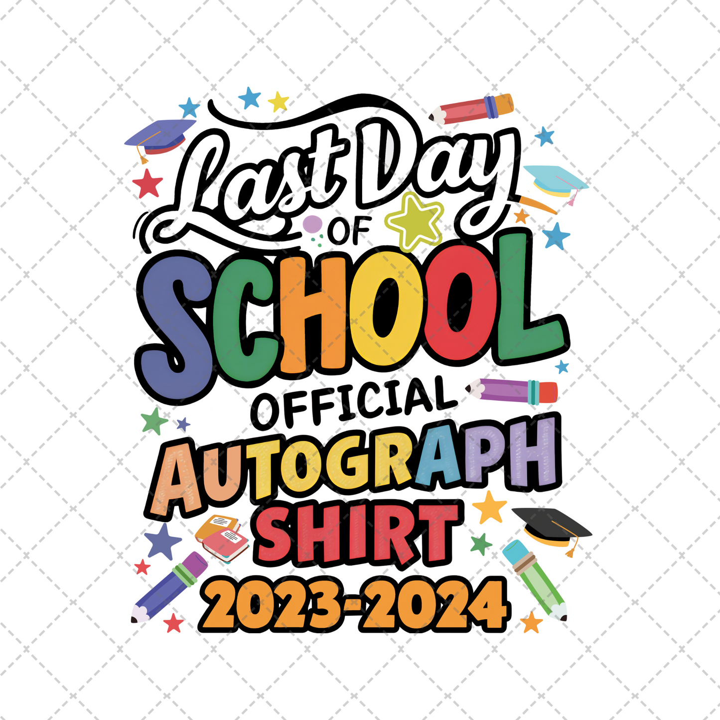 Blue Last Day Autographs ** TWO PART* SOLD SEPARATELY** Transfer