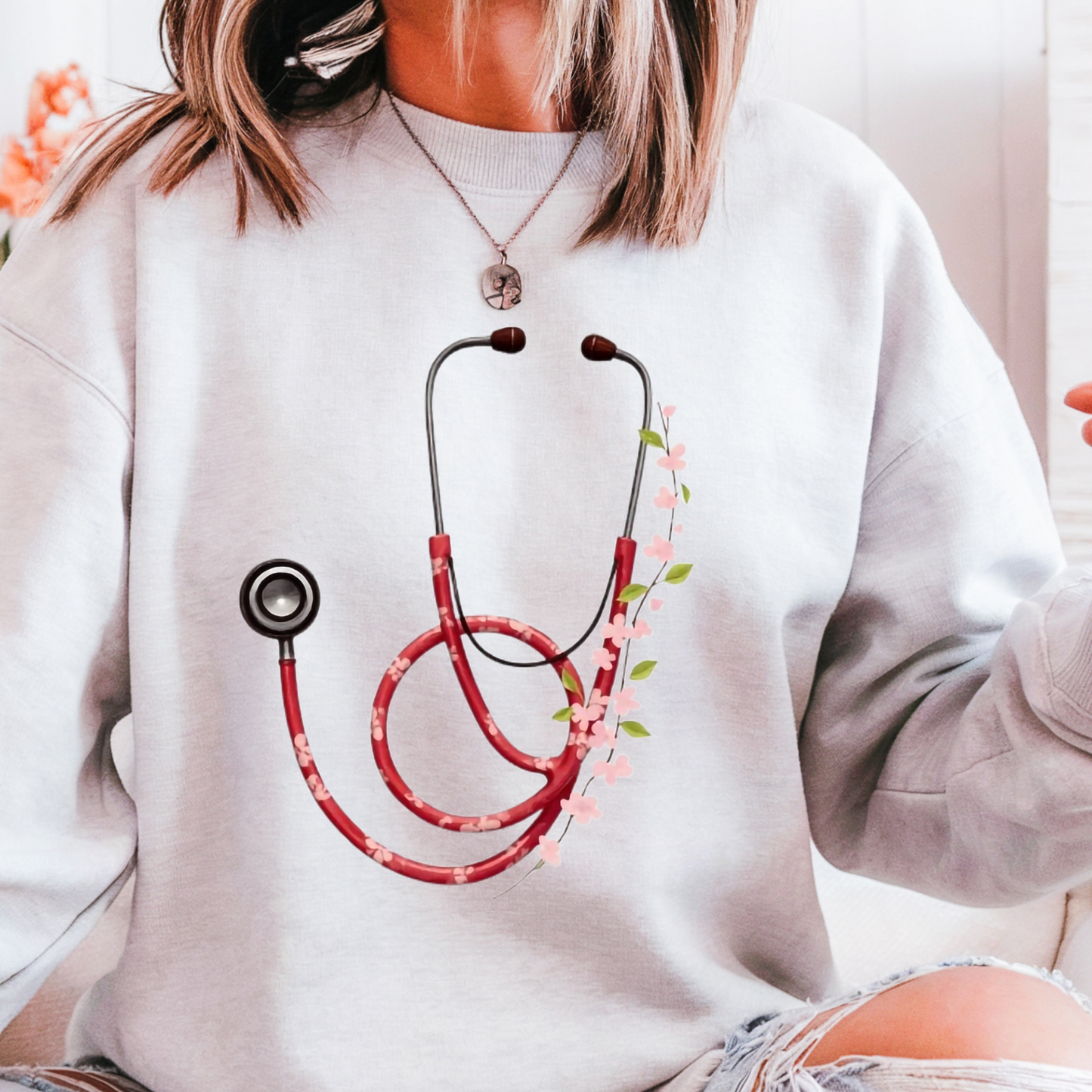 Cherry Blossom Stepthoscope Transfer