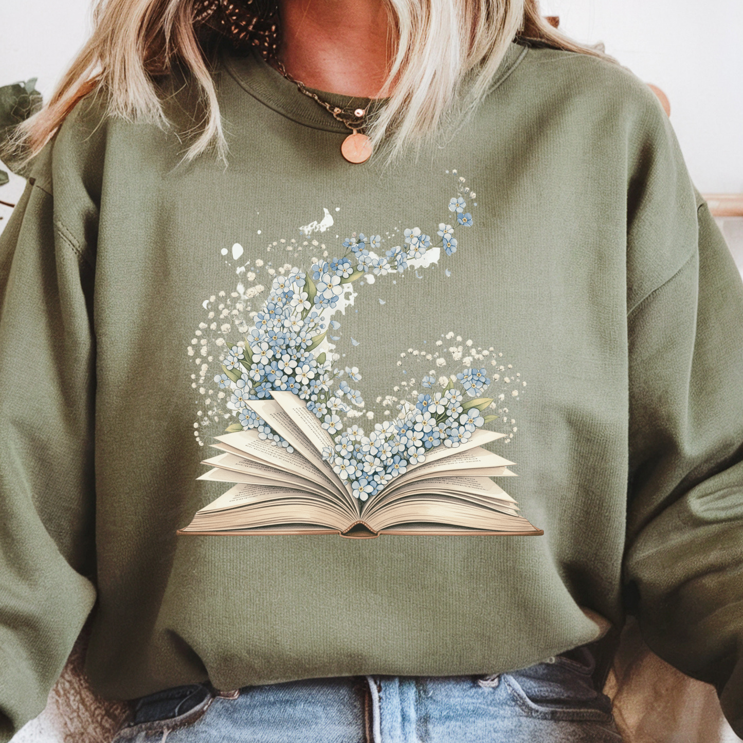 Floral Open Book Transfer