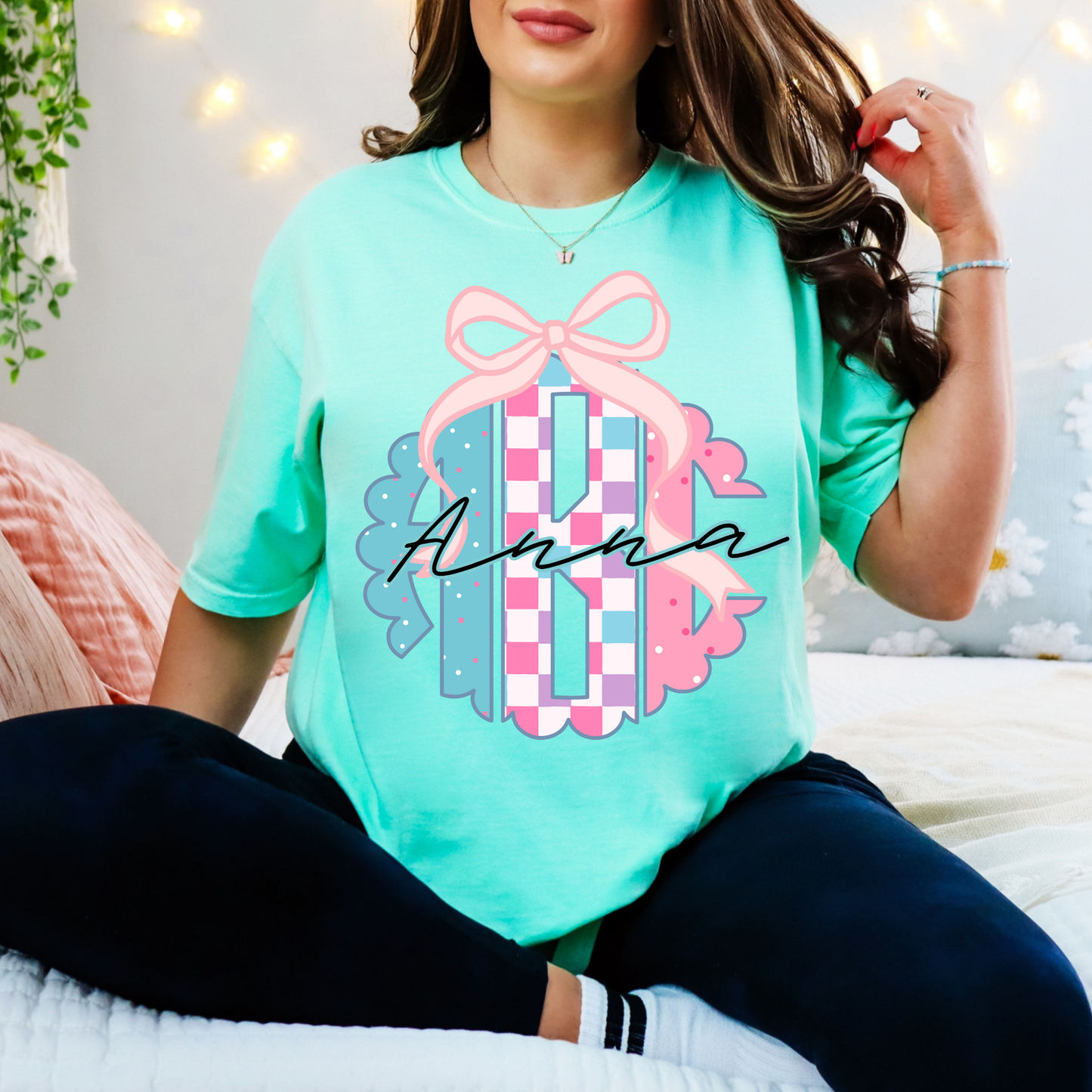 Multi Color Pastel - Custom Monogram Transfer