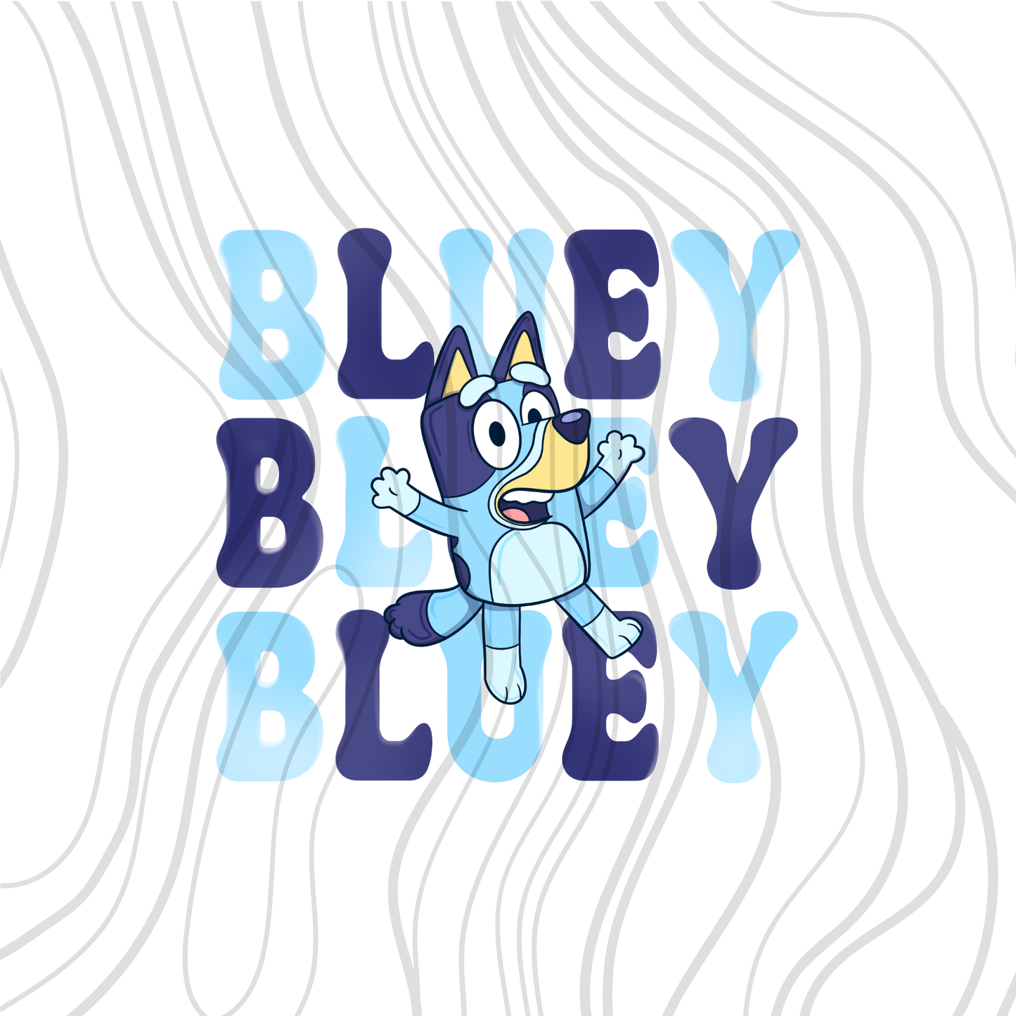 Stacked Blue Pup Transfer