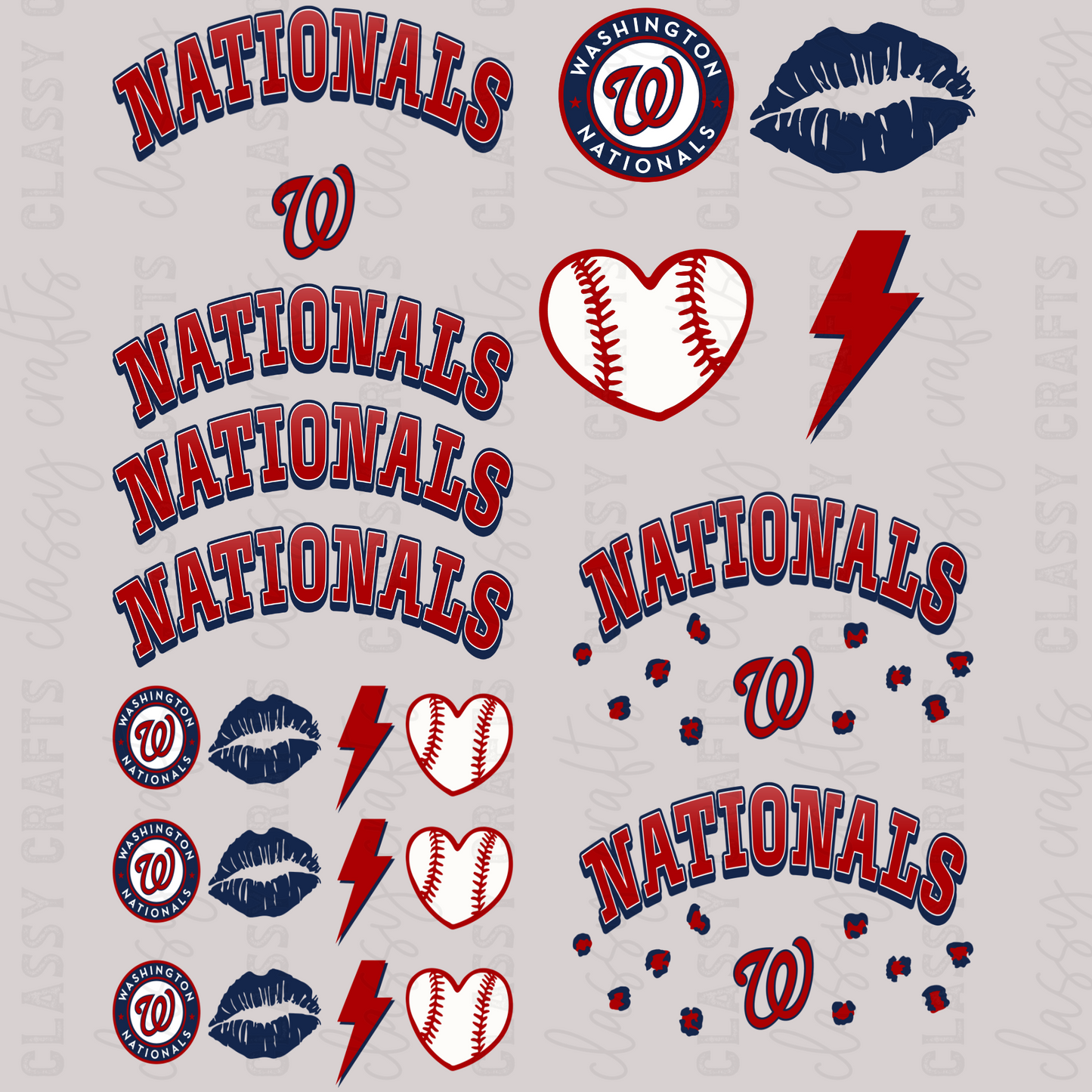 Nationals - 30x24 - MINI PREMADE GANG SHEET