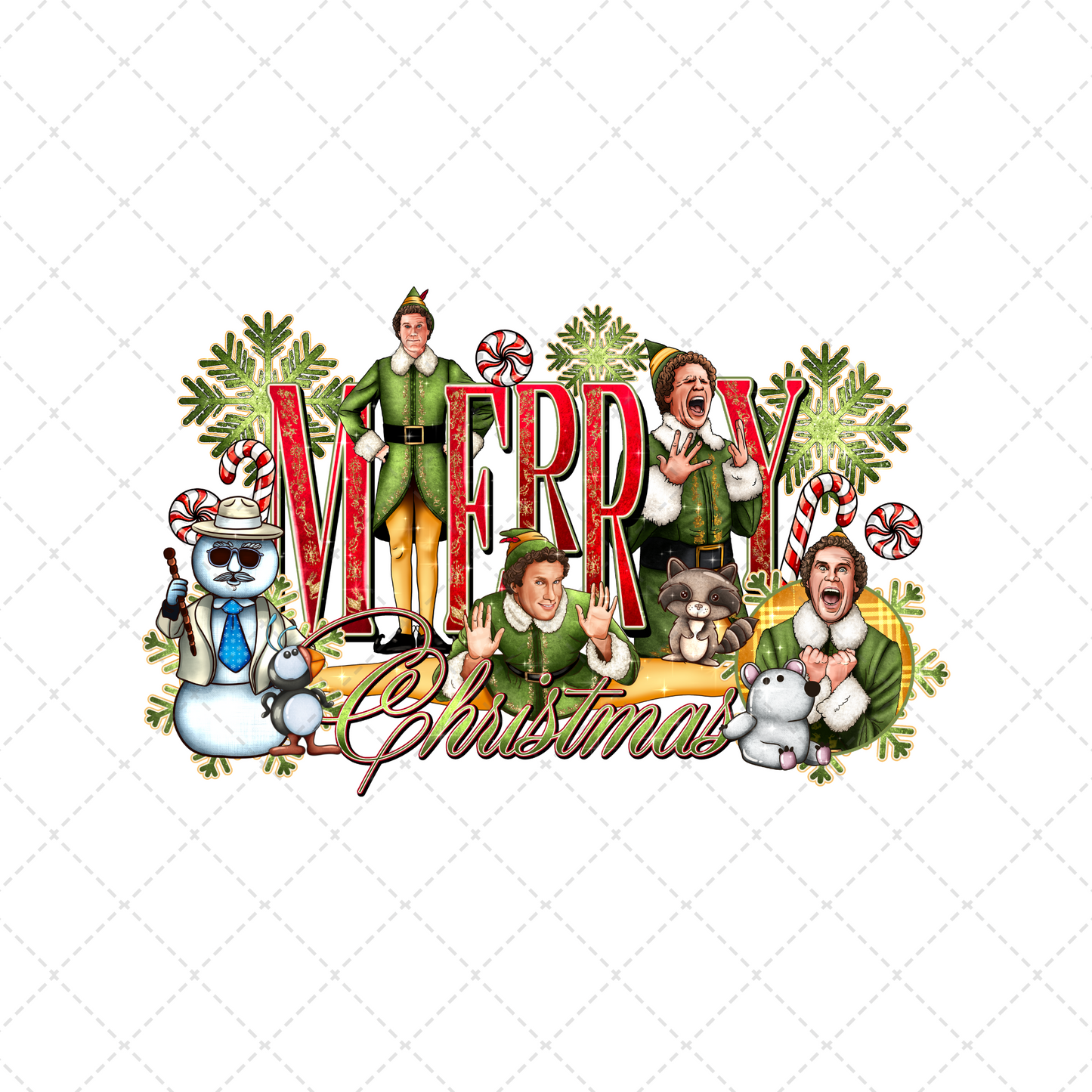 Buddy Merry Christmas Transfer