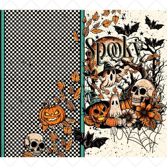 Spooky Skelly Tumbler Wrap