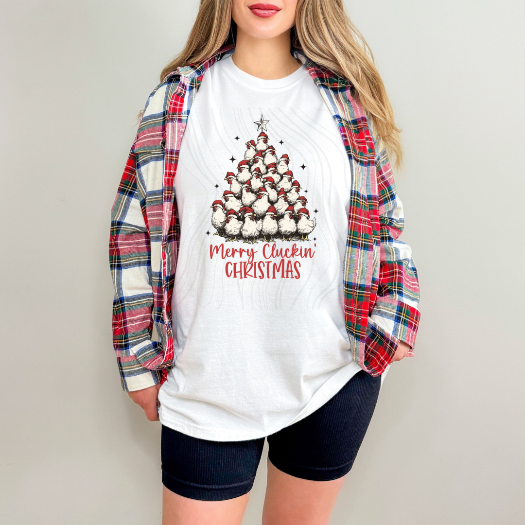 Merry Chicken Tree Transfer