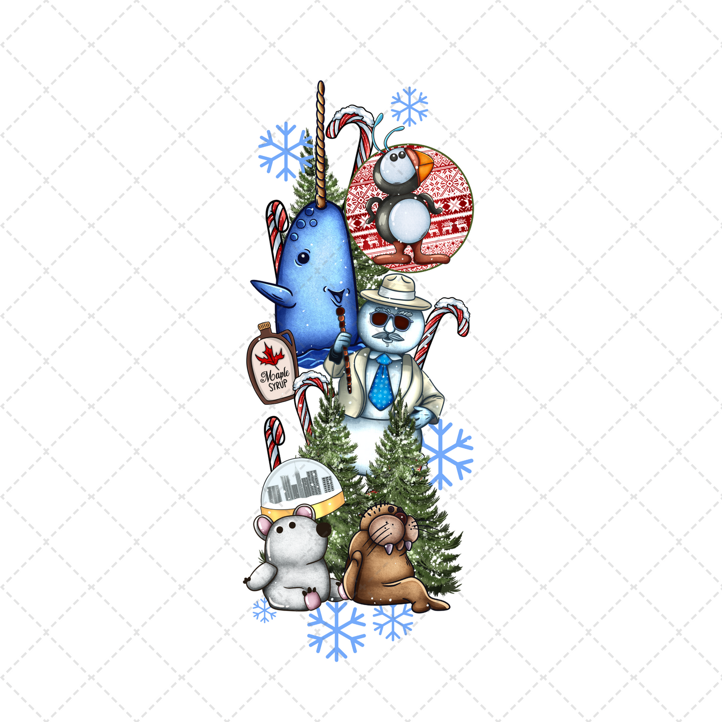 Santa Is Coming Transfer ** TWO PART* SOLD SEPARATELY**