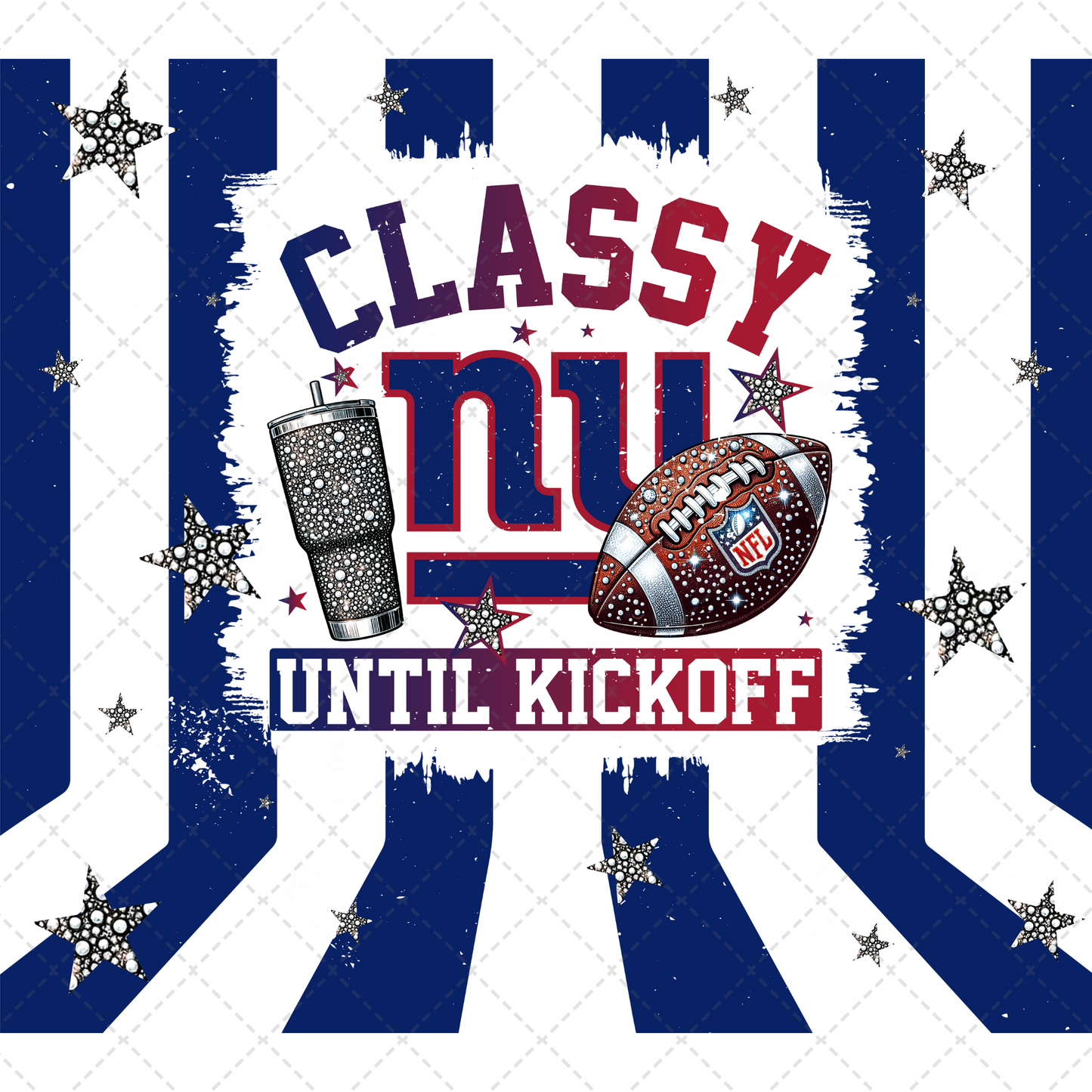 NYG Classy Tumbler Wrap - Sublimation Transfer