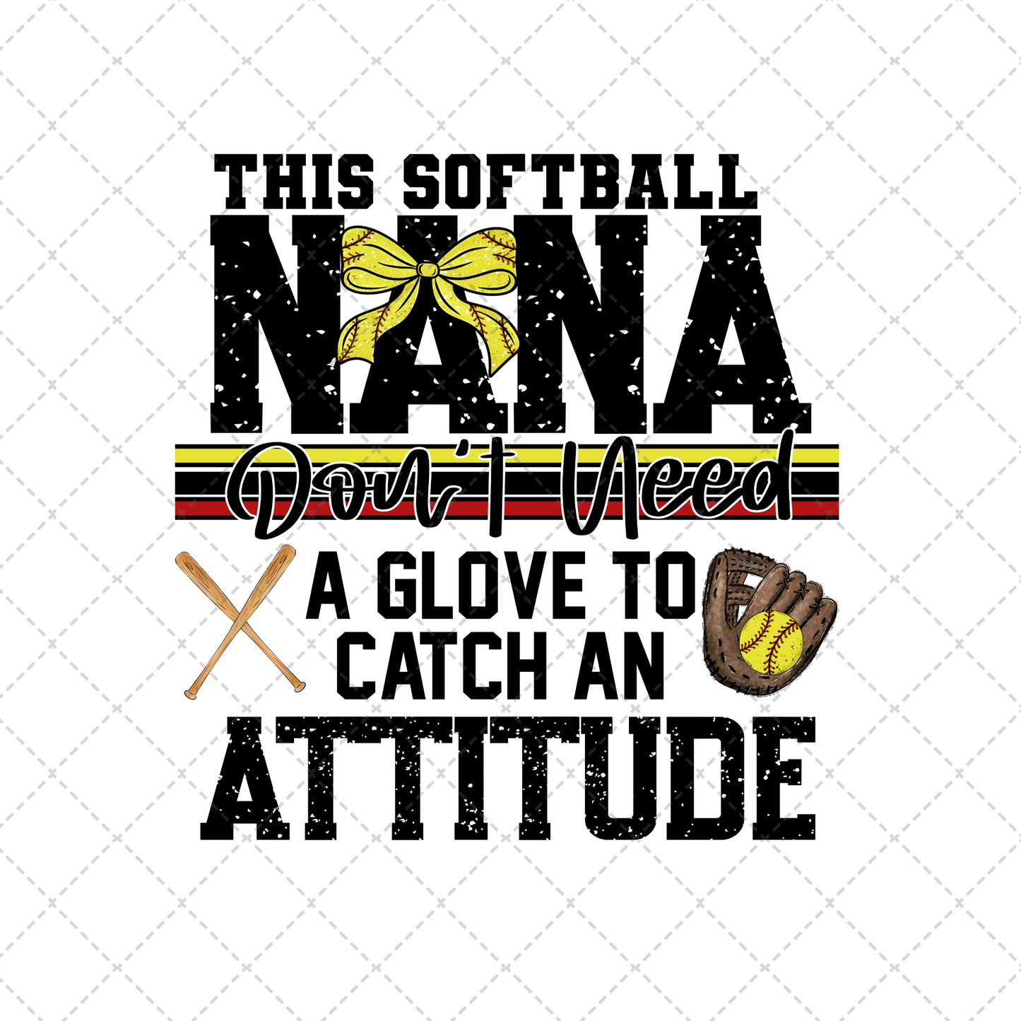 This Softball Nana Transfer ** TWO PART* SOLD SEPARATELY**
