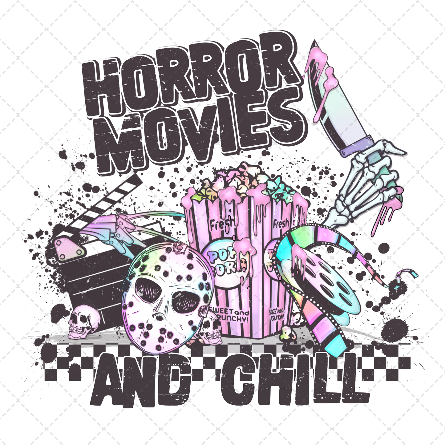 Horror Movies And Chill Transfer ** TWO PART* SOLD SEPARATELY**
