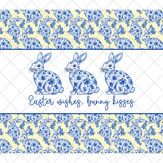 Easter Wishes Bunny Kisses Tumbler Wrap