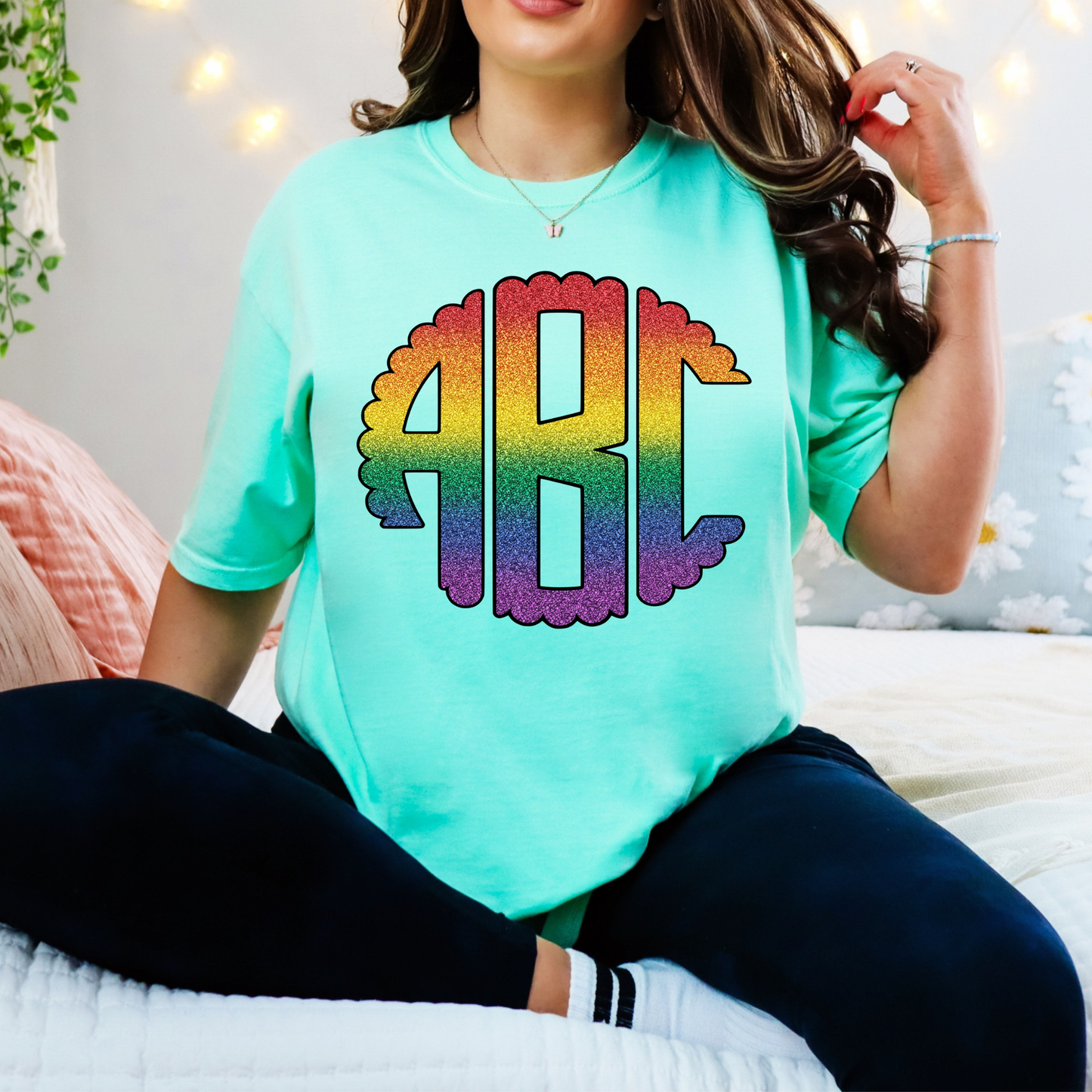 Rainbow Pride - Custom Monogram Transfer
