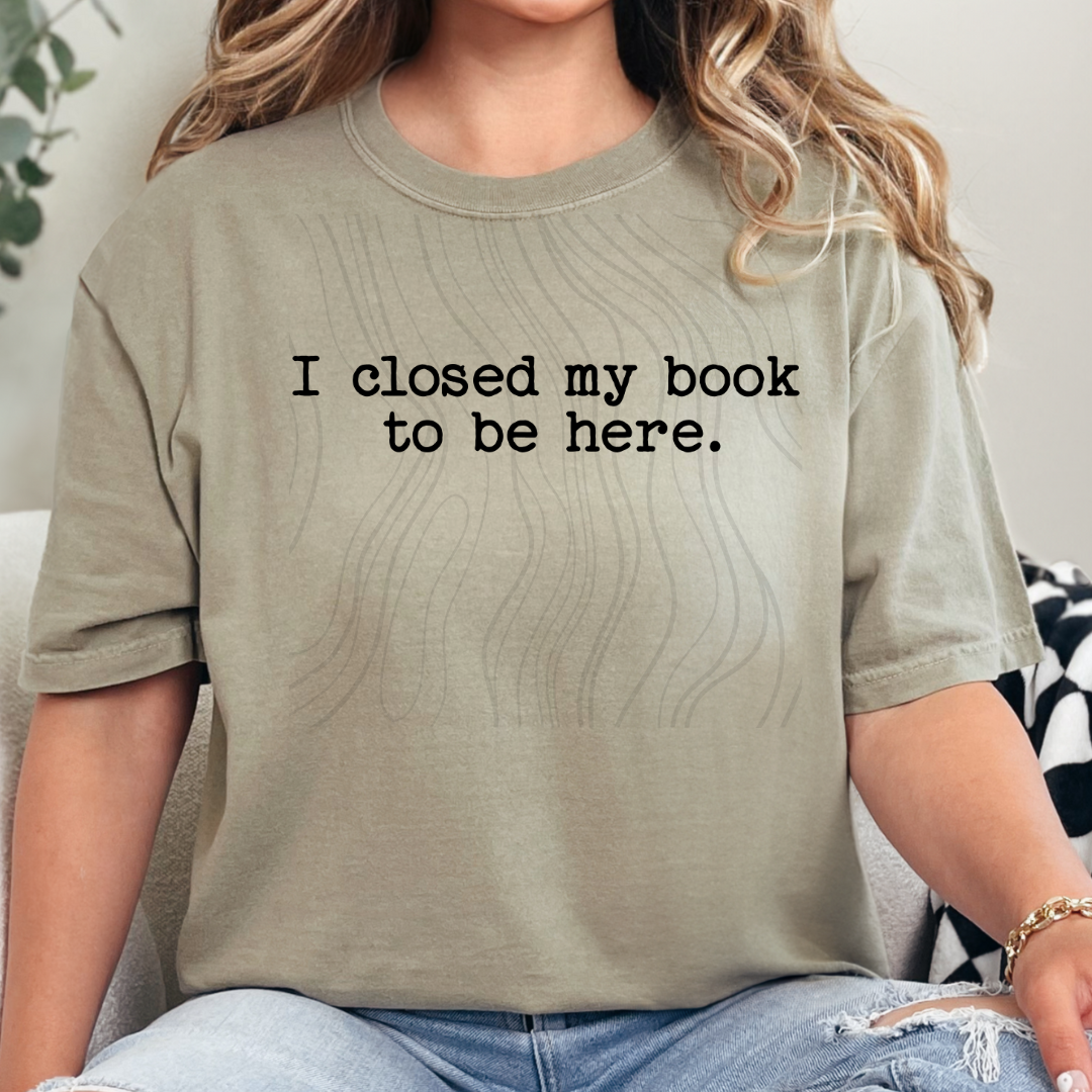 I Closed My Book To Be Here Transfer