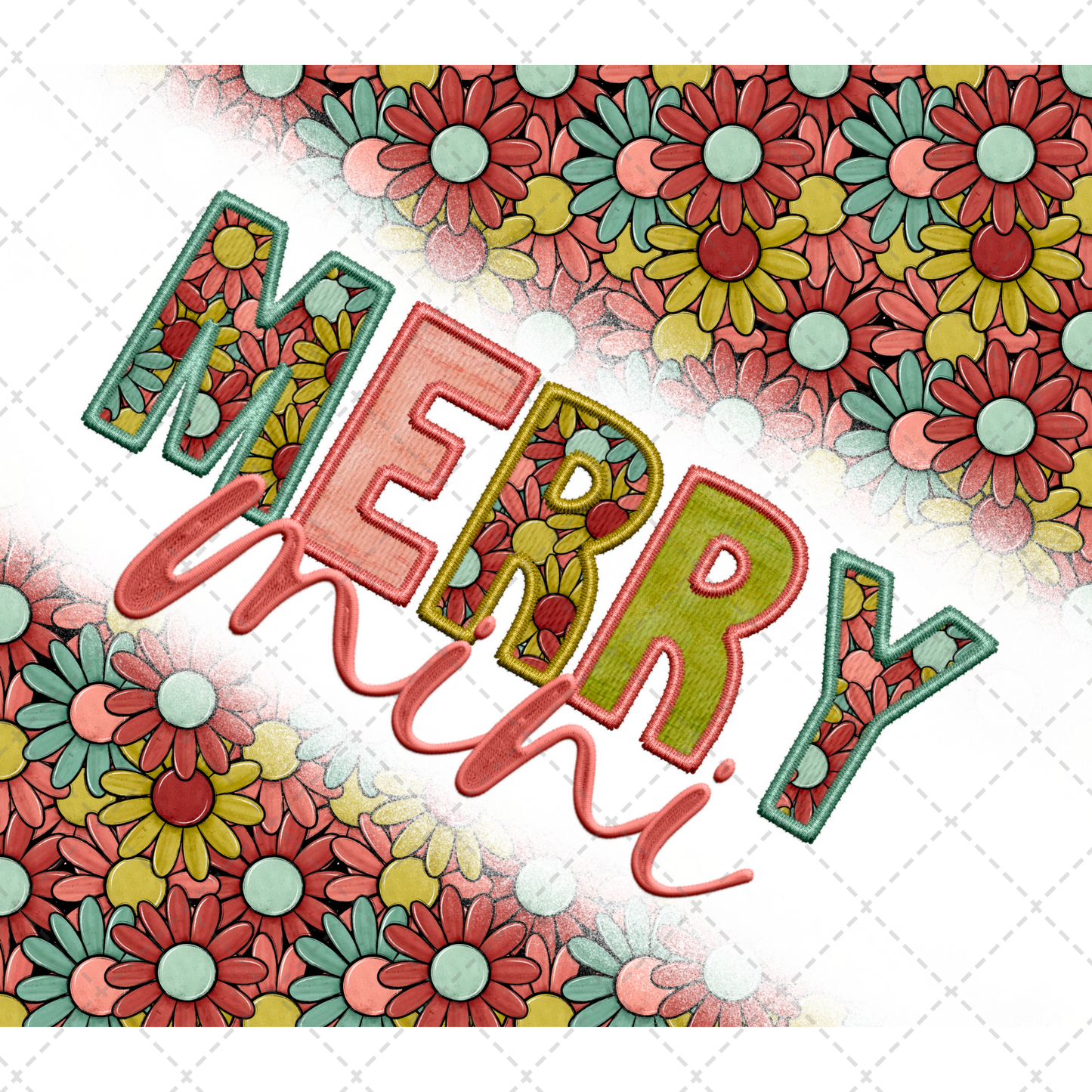 Merry Mini Tumbler Transfer