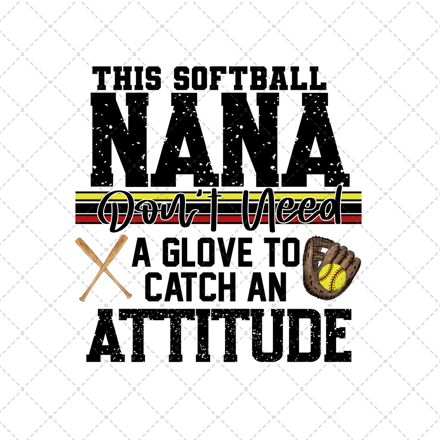 This Softball Nana Transfer ** TWO PART* SOLD SEPARATELY**