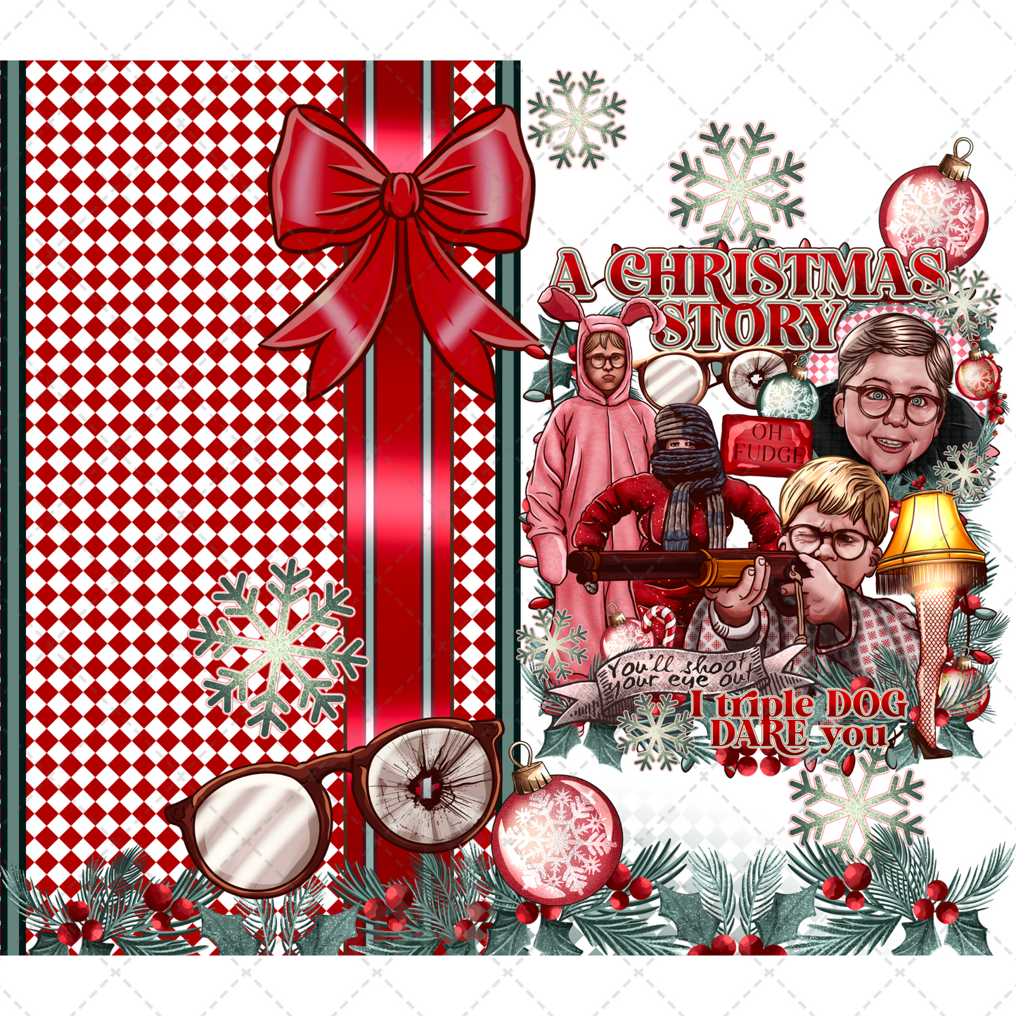Christmas Story Tumbler Transfer