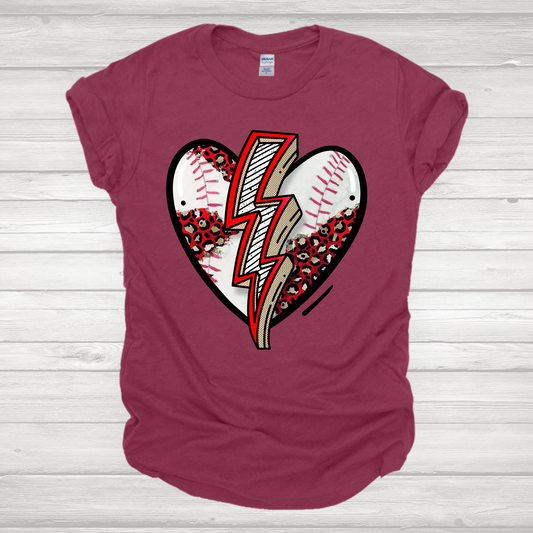 Heart Baseball Transfer