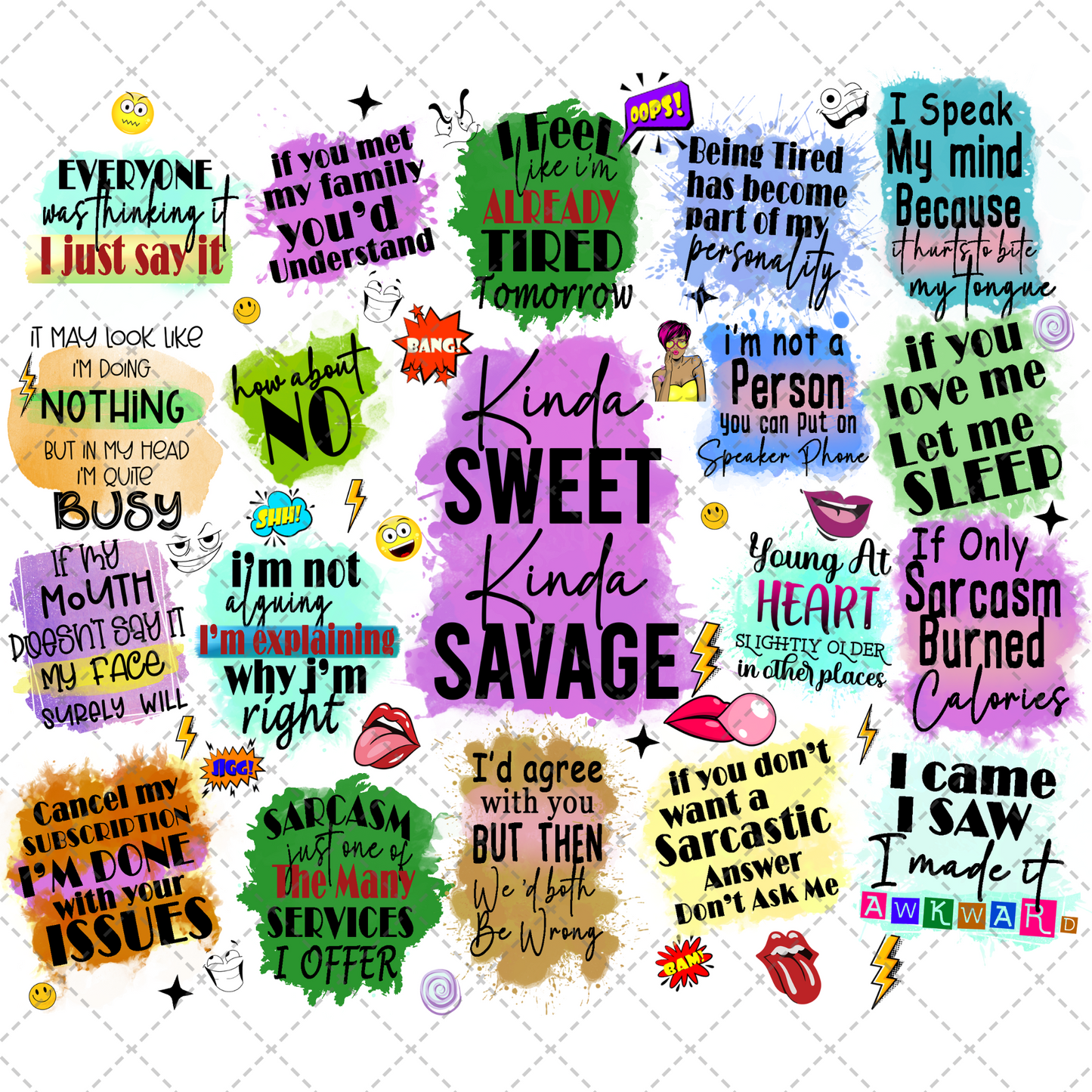 Kinda Sweet Kinda Savage Tumbler Wrap