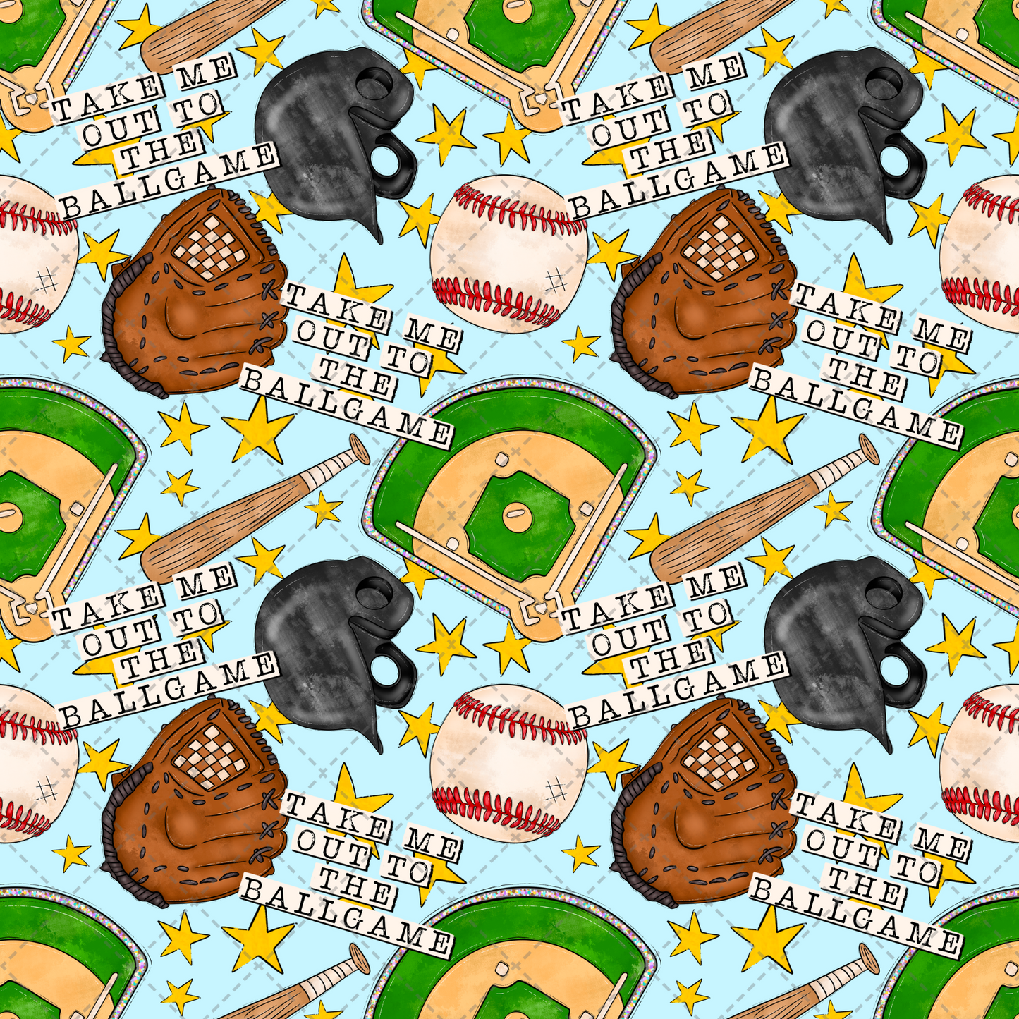 Ballgame Baseball Seamless
