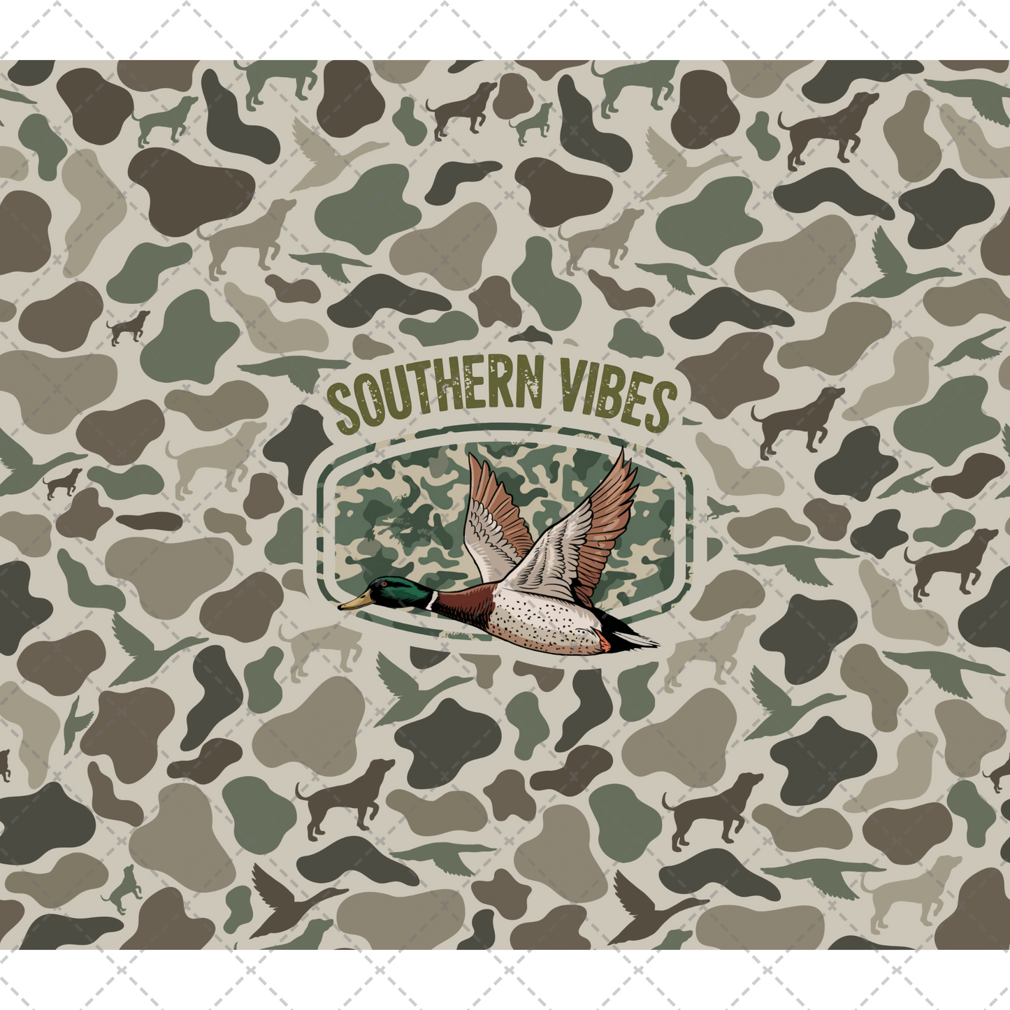Camo Duck Southern Vibes Tumbler Wrap