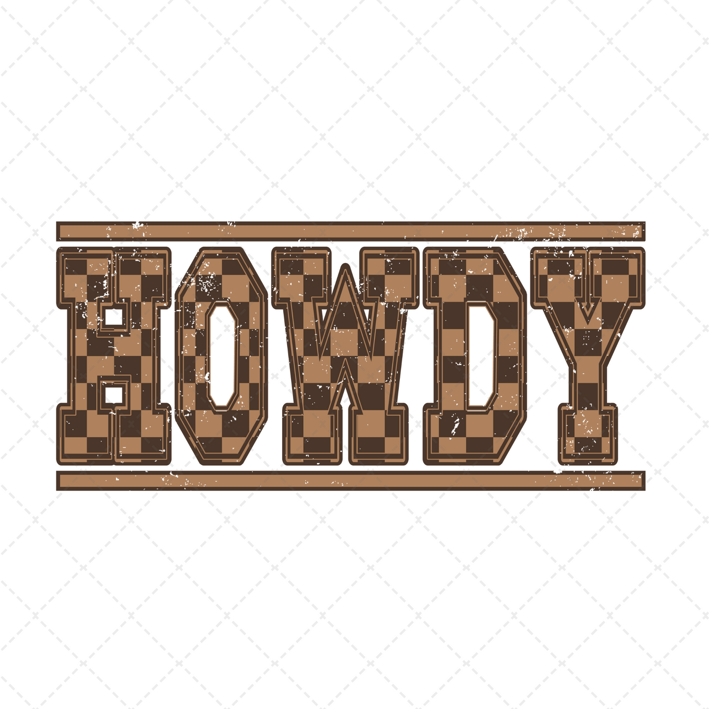 Howdy Checkered Transfer