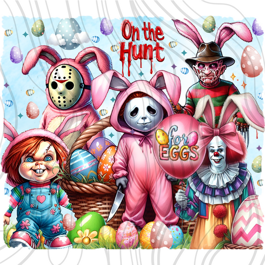 Horror On The Hunt Tumbler Wrap Transfer