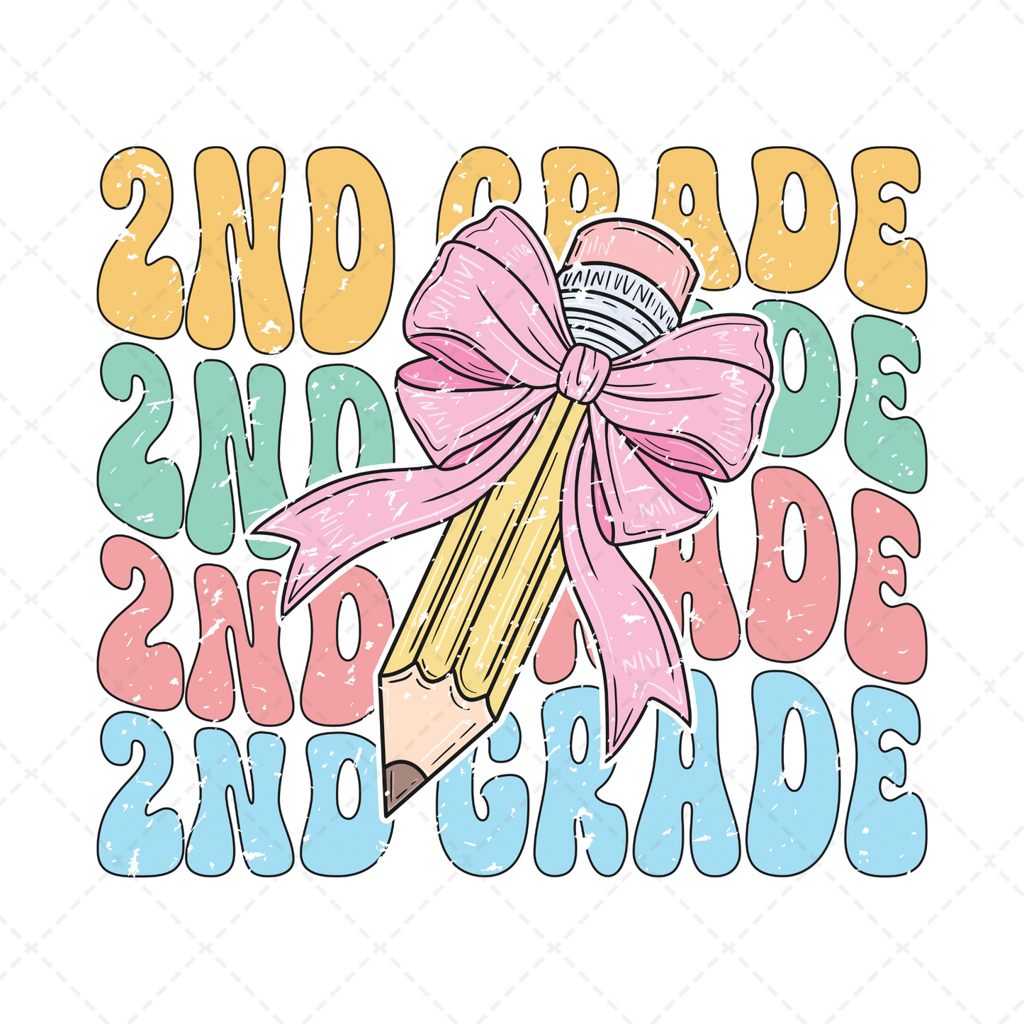 2nd Grade Groovy Pencil Transfer