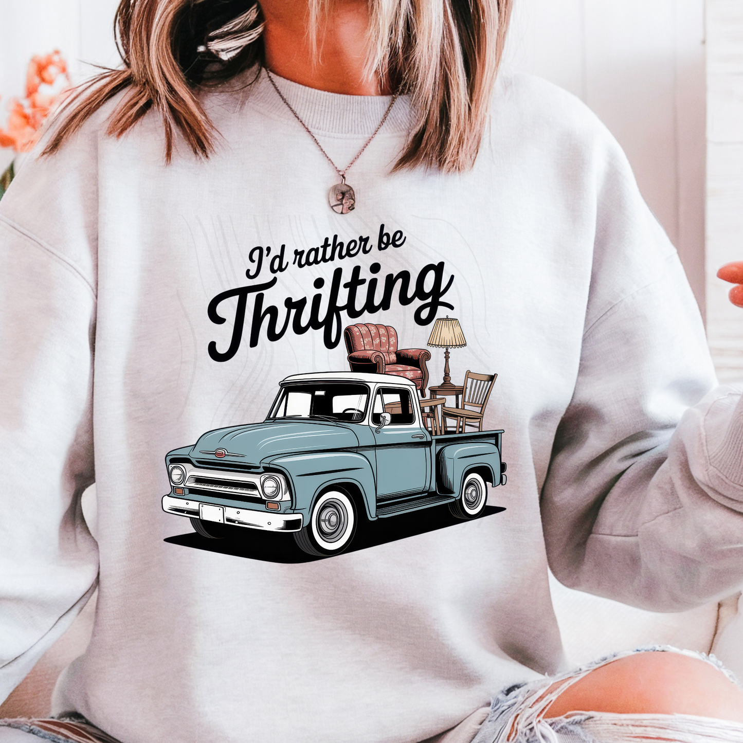 Id Rather Be Thrifting Truck Transfer**Sold Separately**