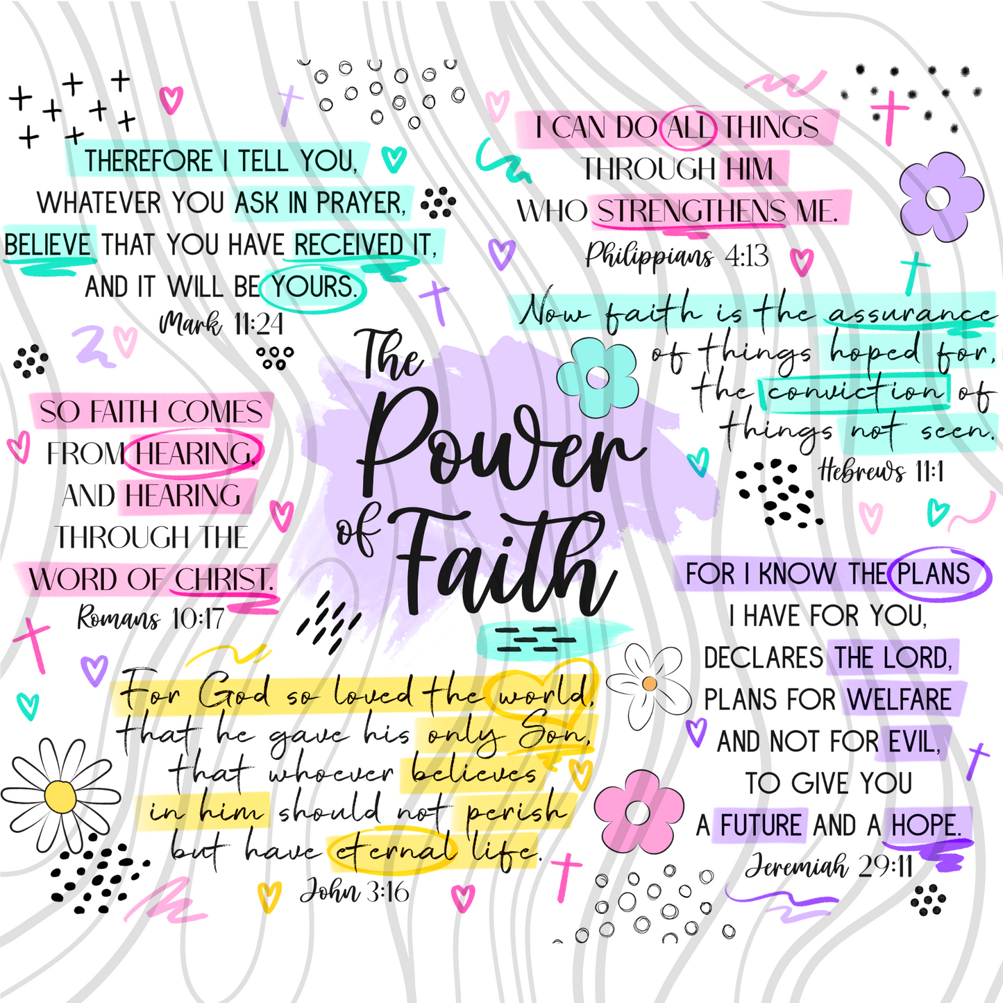 Power Of Faith Tumbler Wrap