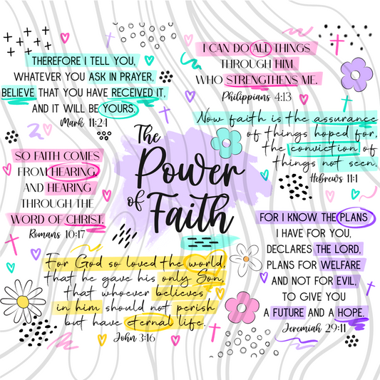 Power Of Faith Tumbler Wrap