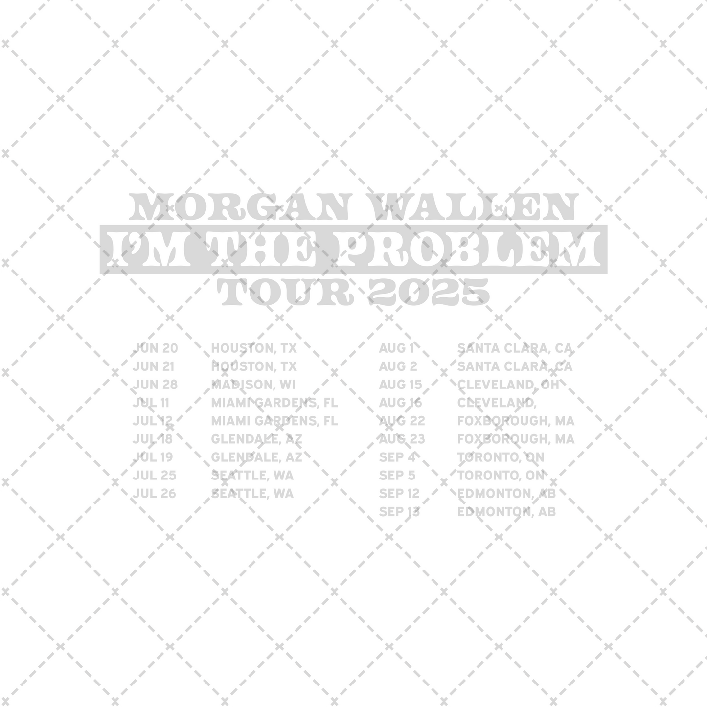 I'm The Problem Grey Transfer ** TWO PART* SOLD SEPARATELY**