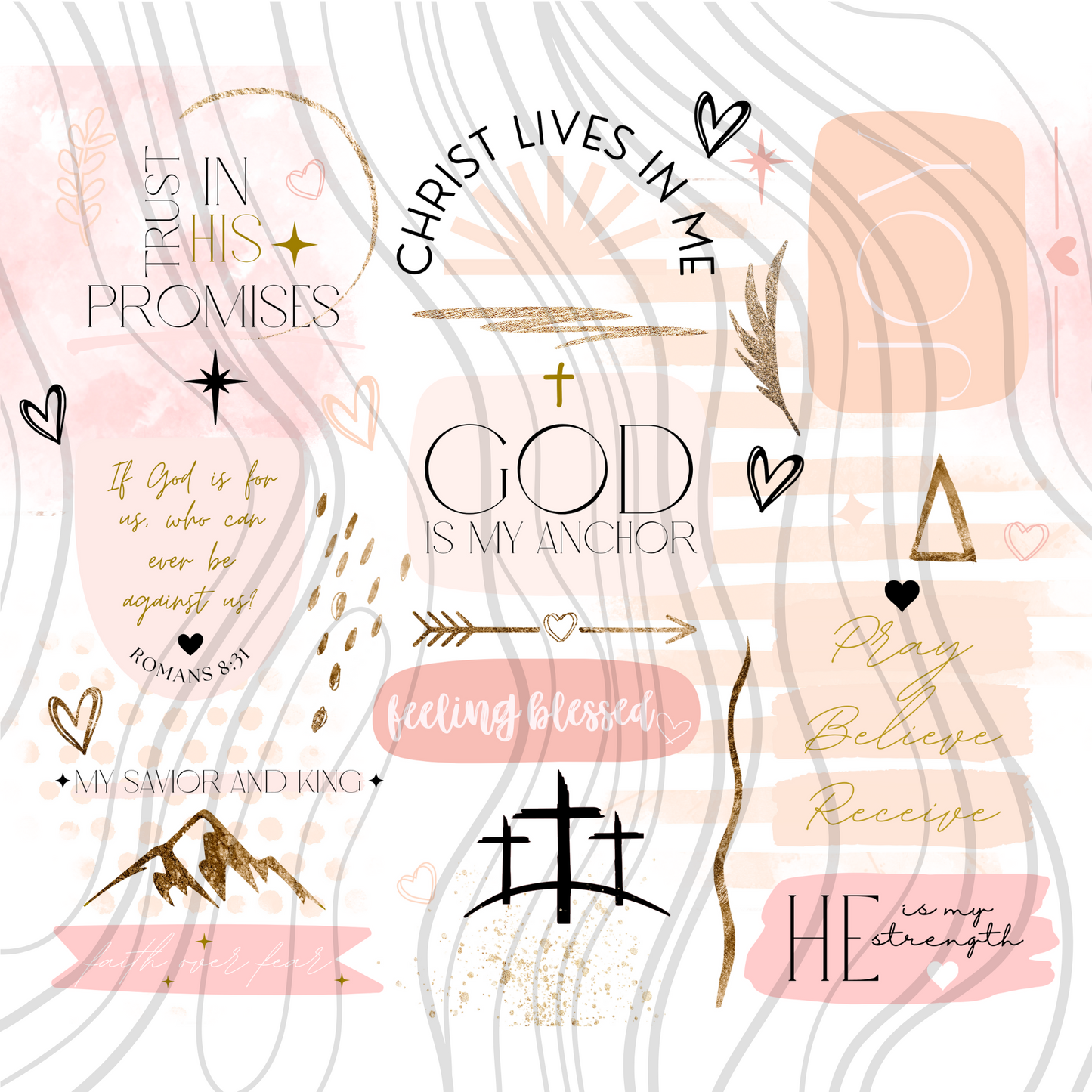 God Is My Anchor Tumbler Wrap