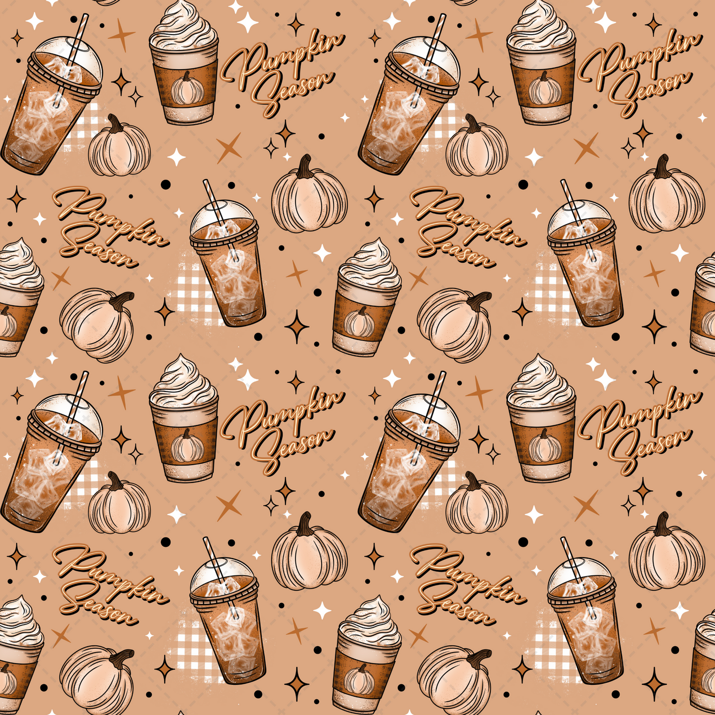 Pumpkin Season Seamless Tumbler Wrap