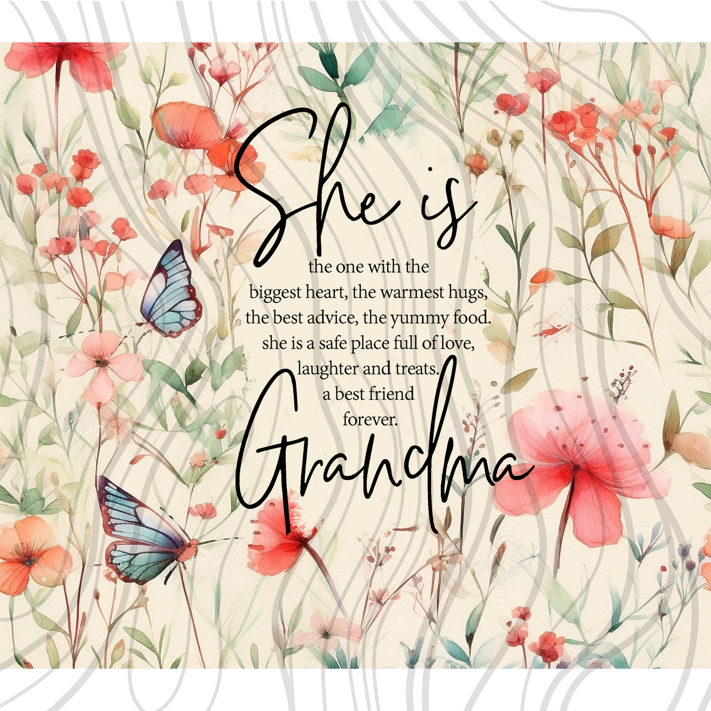 She Is Grandma Tumbler Wrap