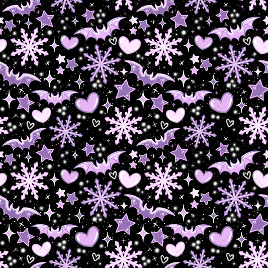 Snowflake Bats Seamless