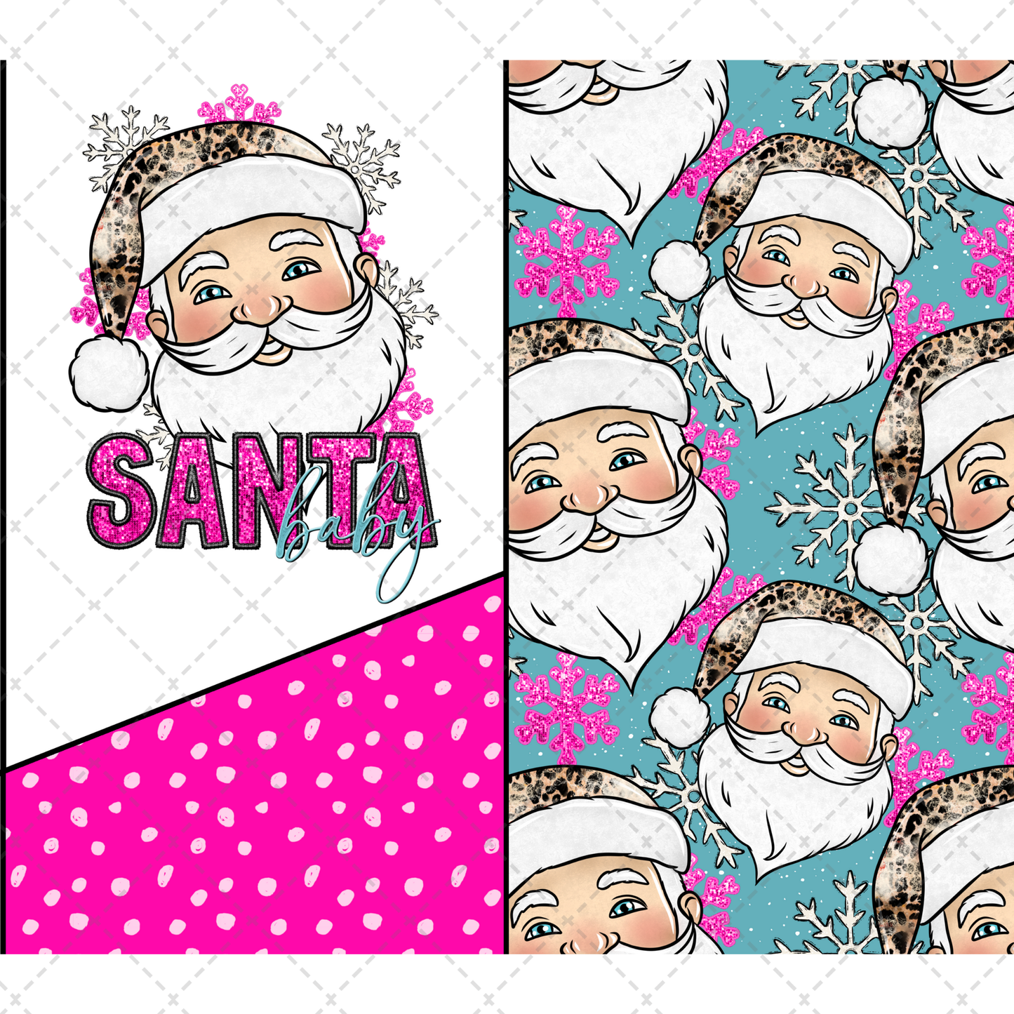 Santa Baby Tumbler Transfer