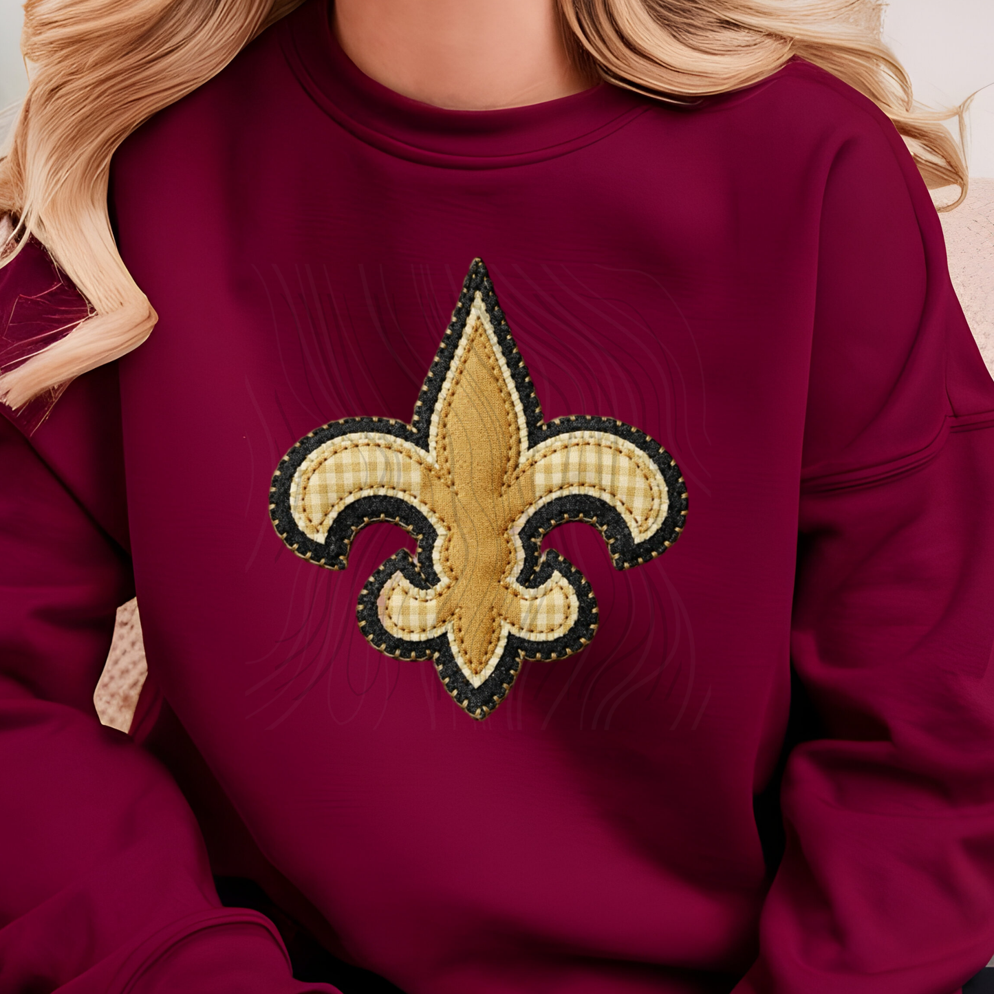 NOS Faux Quilted Transfer