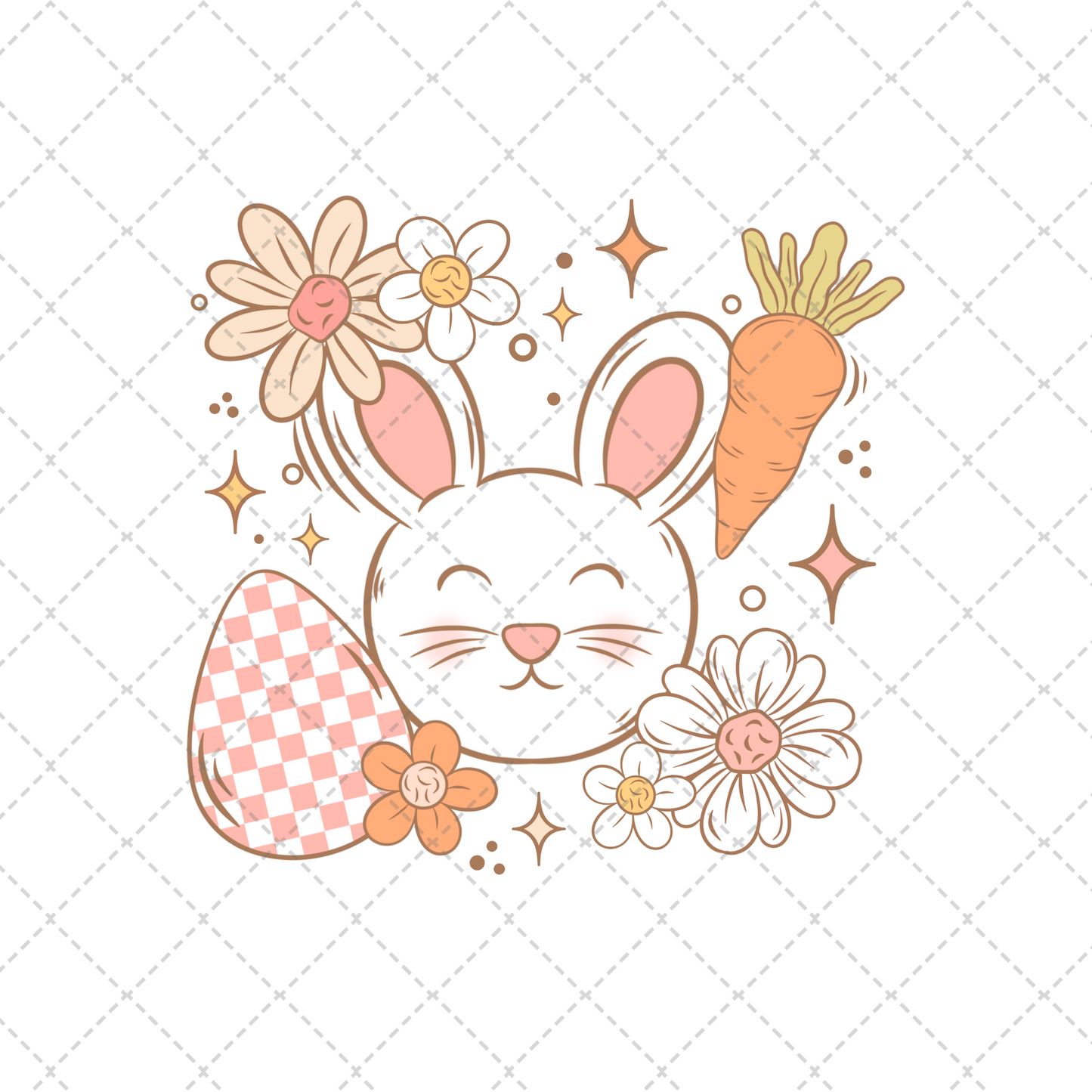 Easter Bunny Collage Transfer