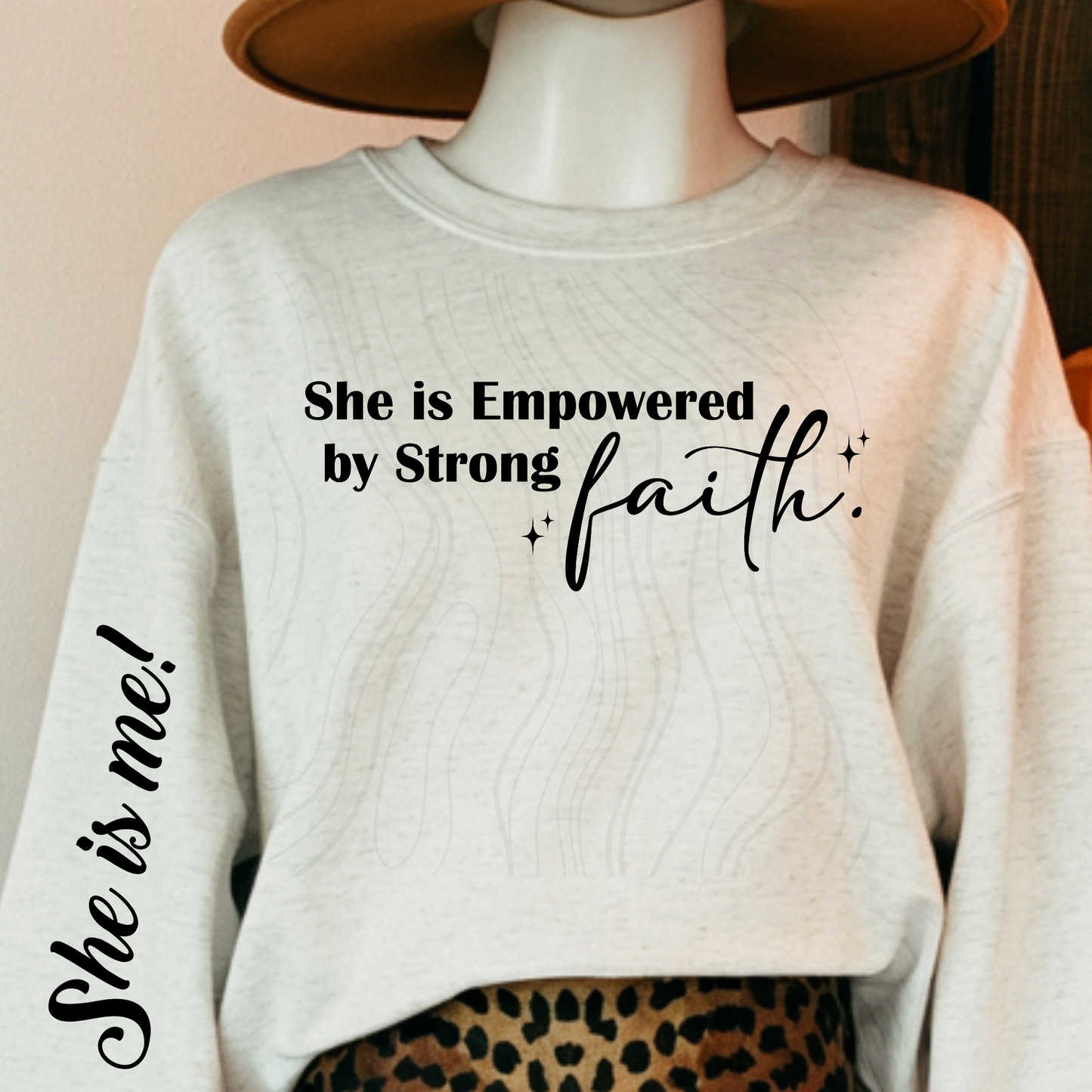 She is Empowered by Strong Faith Transfer*TWO PART**SOLD SEPARATELY**