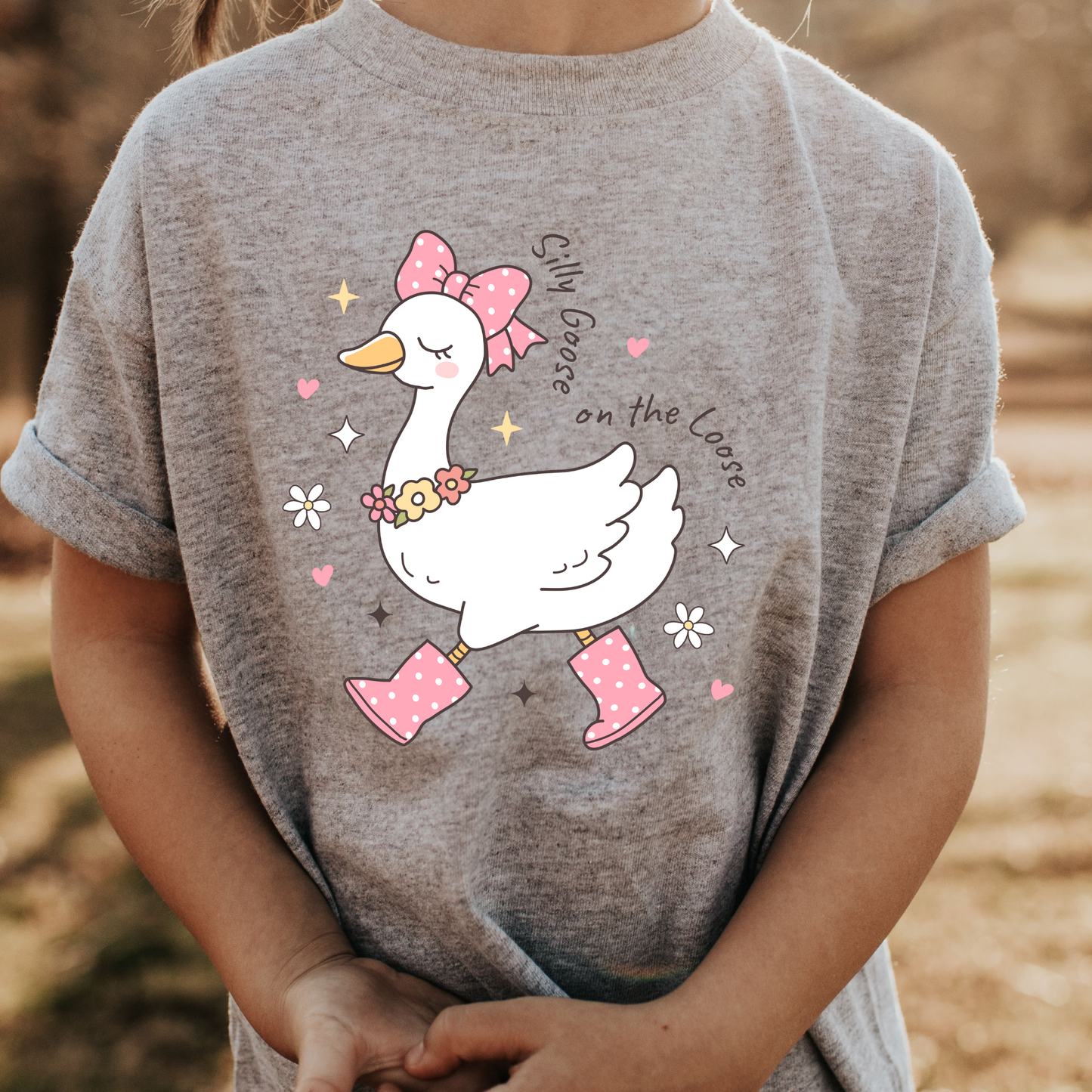 Pink Silly Goose Transfer