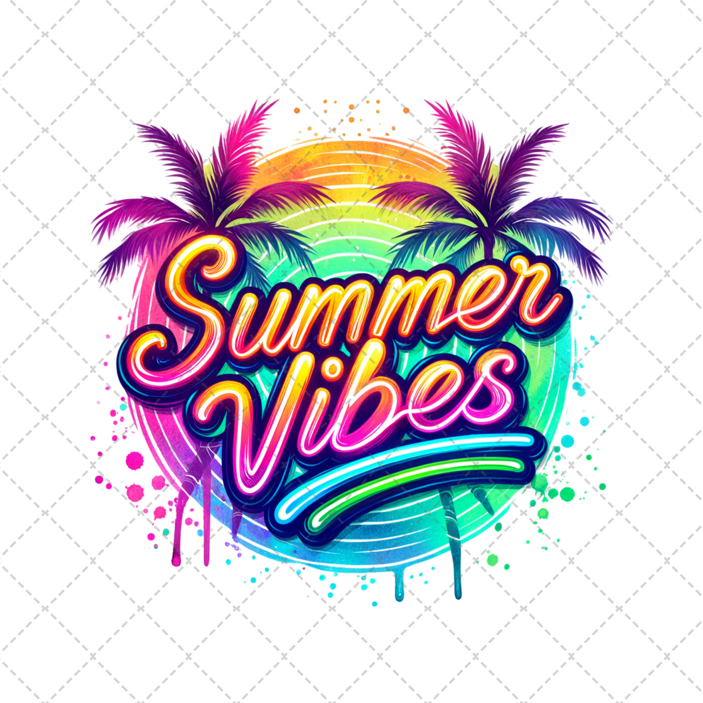 Neon Summer Vibes Transfer