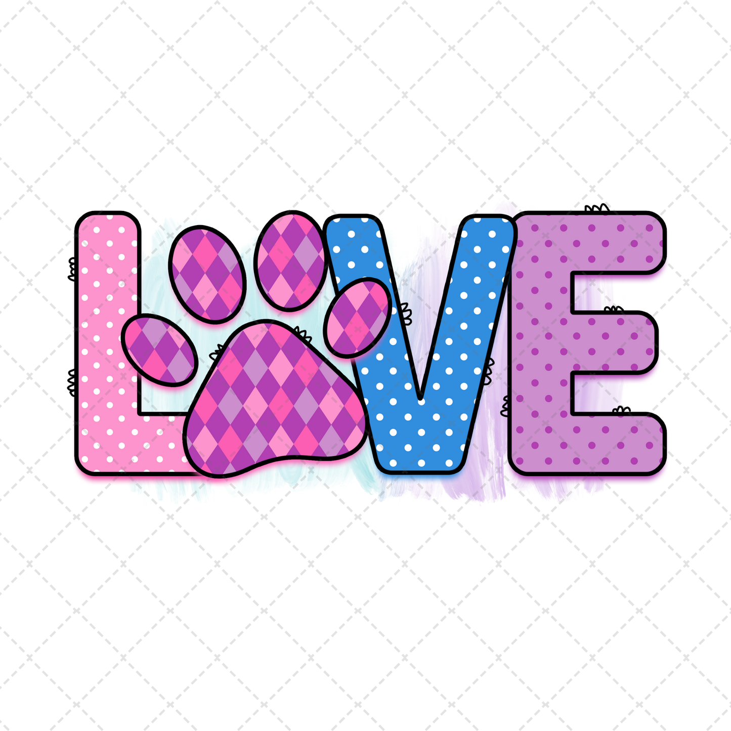 Paw Love Transfer ** TWO PART* SOLD SEPARATELY**