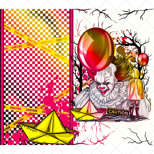 Dancing Clown Wrap Tumbler Wrap