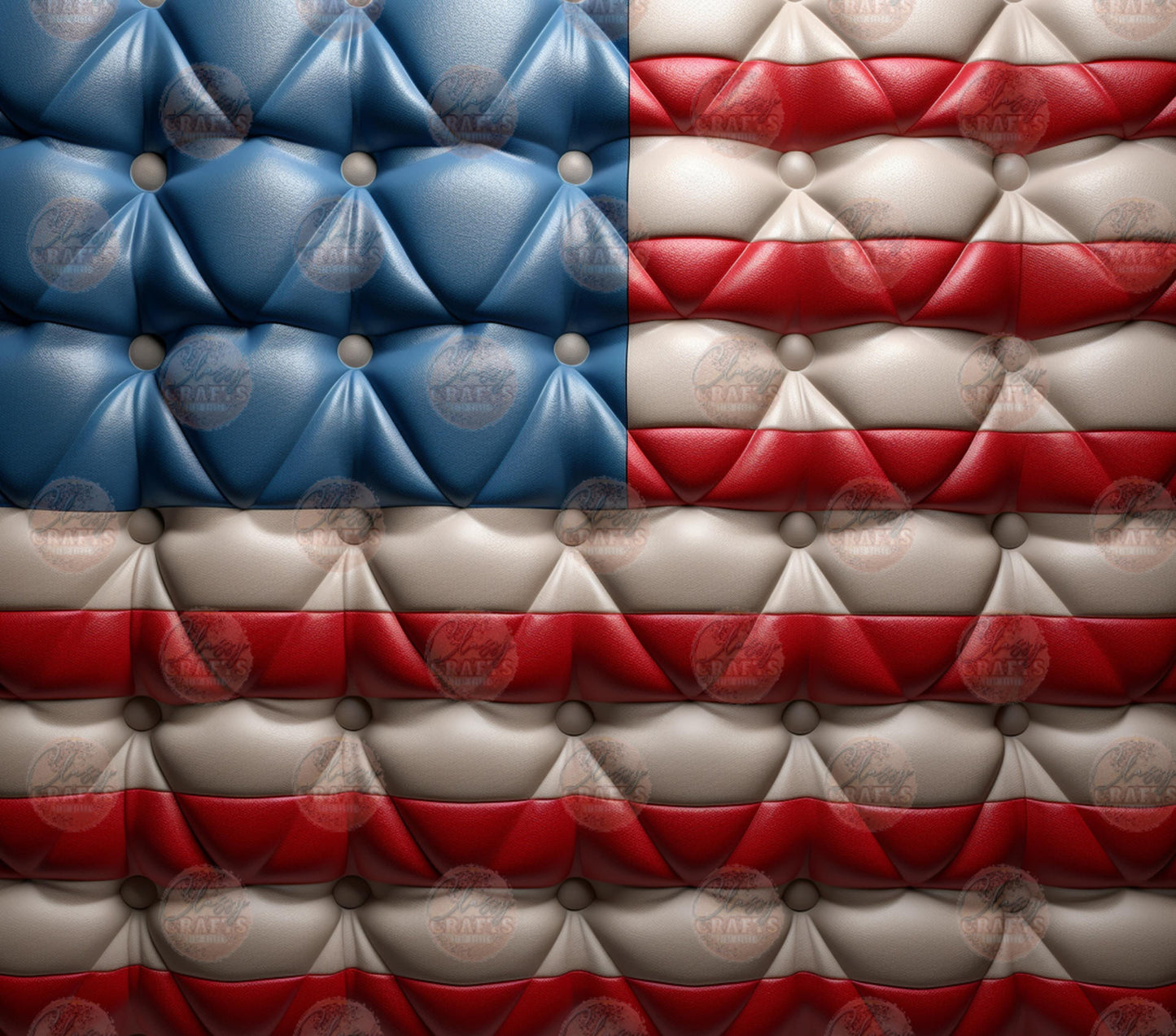 3D American Flag Tumbler Wrap
