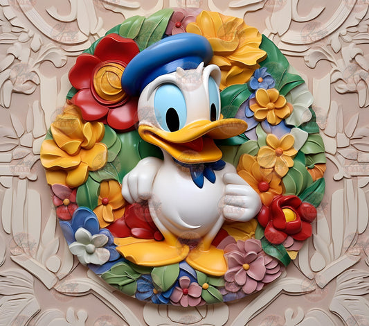 3D Boy Duck Tumbler Wrap