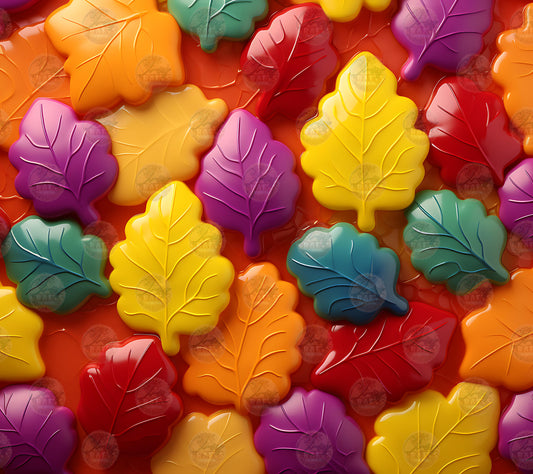 3D Colorful Fall Tumbler Wrapr