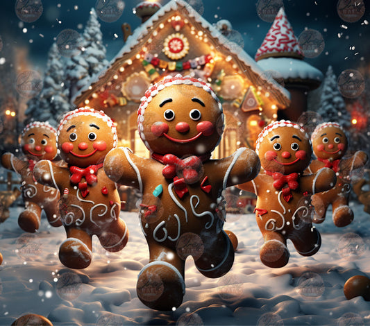 3D Gingerbread Tumbler Wrap