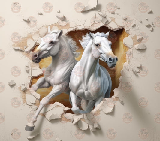 3D Horse Tumbler Wrap
