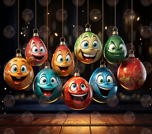 3D Ornaments With Christmas Cheer Tumbler Wrap