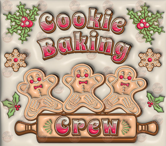 3D Puff Baking Crew Tumbler Wrap