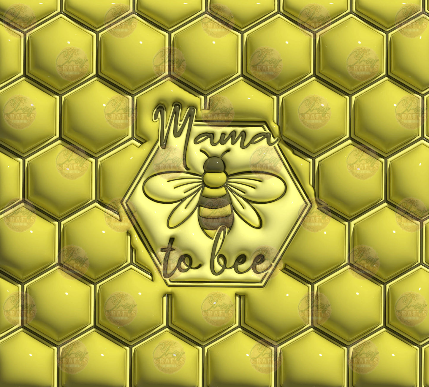 3D Puff Mama To Bee Tumbler Wrap